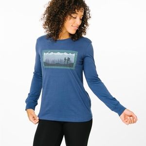 ZYIA Navy Hiking Long Sleeve T
